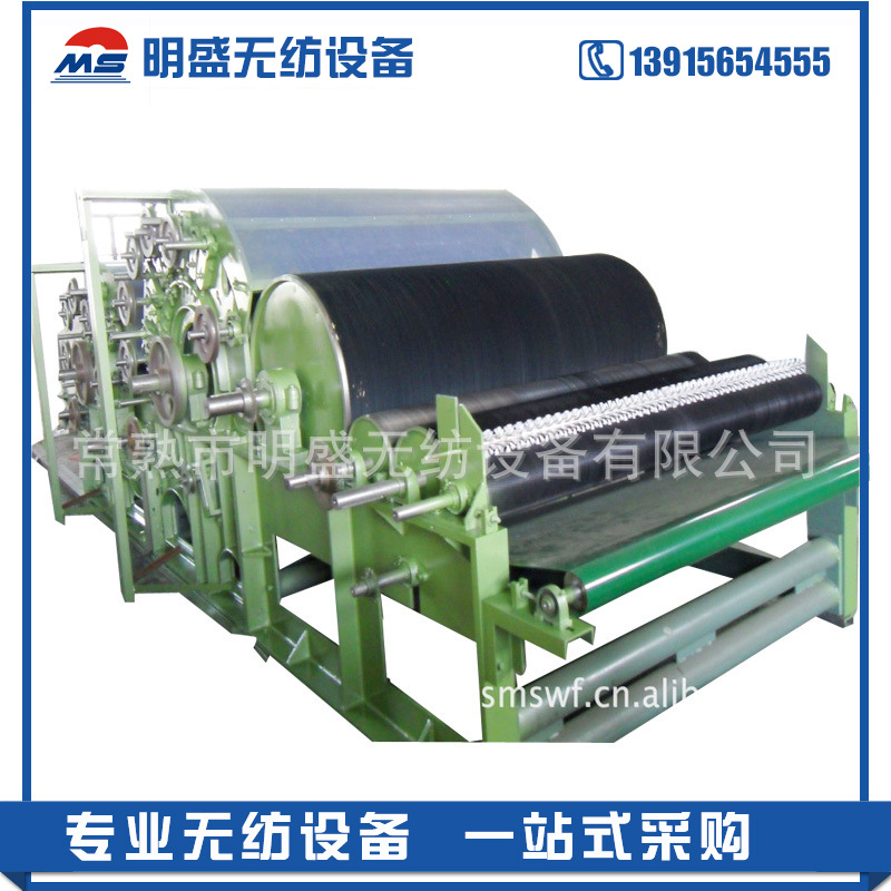 精细羊毛棉花无纺布精密梳理机梳棉机 无纺布成套设备