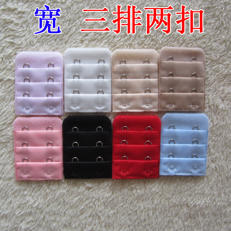 Spot supply of stainless steel Bra extension buckle \3 rows 2 buckle extension buckle width of about 3.8cm