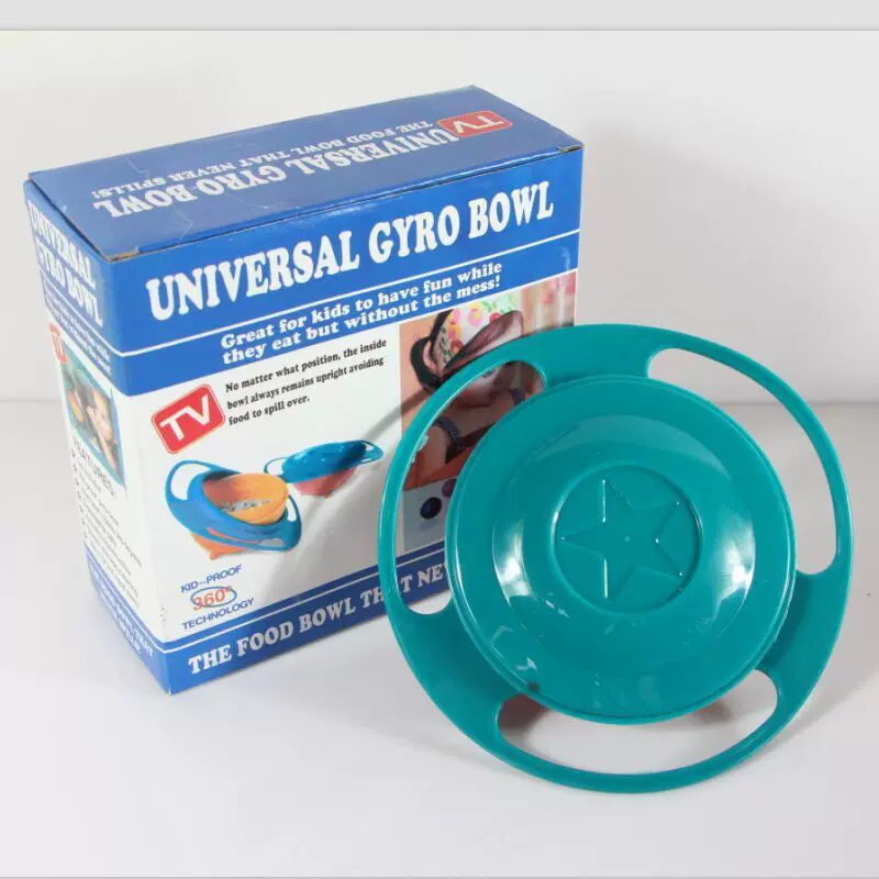 Rotating spinning top, roly-poly doll, highchair, tableware, children's toy