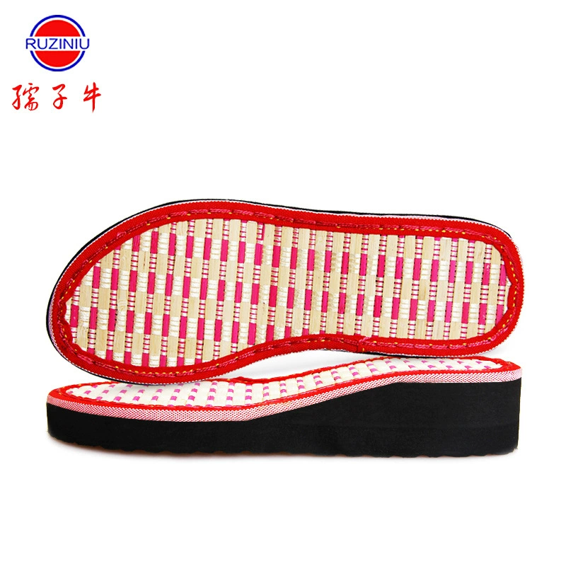 Подошва оптовая ручная плетеная холодная подошва нескользящая и износостойкая бамбуковая сандалия подошва бамбук прохладный дракон женская подошва