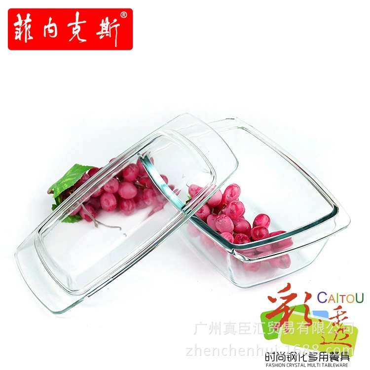 thick-long square tempered glass pot crystal bowl with covering medicinal tray is covered with two uses and two uses — не имеет смысла