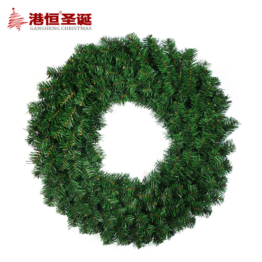 Guirnalda navideña de PVC, guirnalda verde de vid desnuda, adornos de decoración navideña, suministros para arreglos de escena, regalos al por mayor