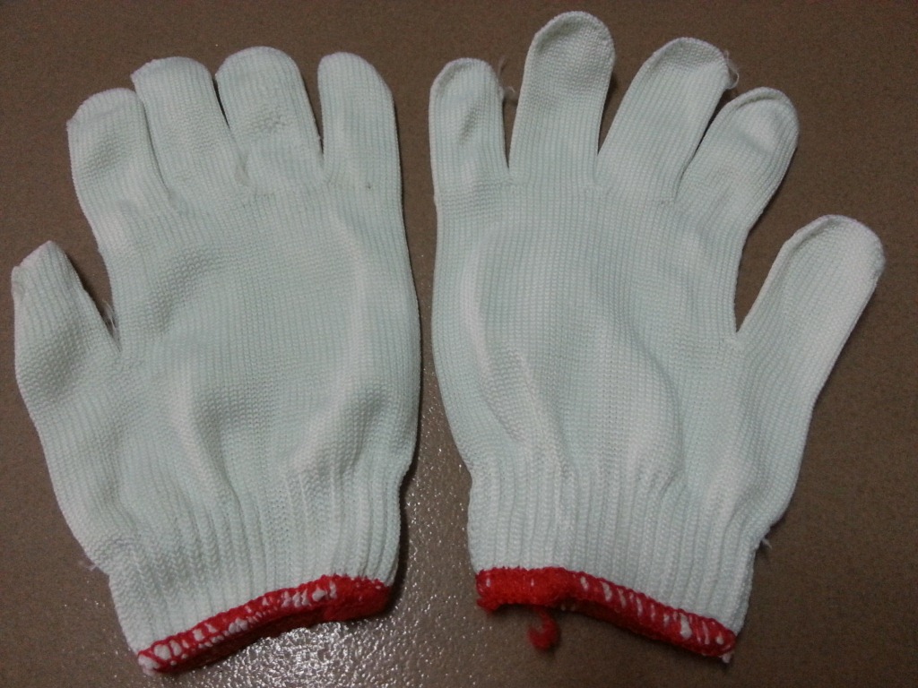 加厚900克尼龙纱劳保手套 尼龙涤纶手套 工业耐磨防护手套 线手套