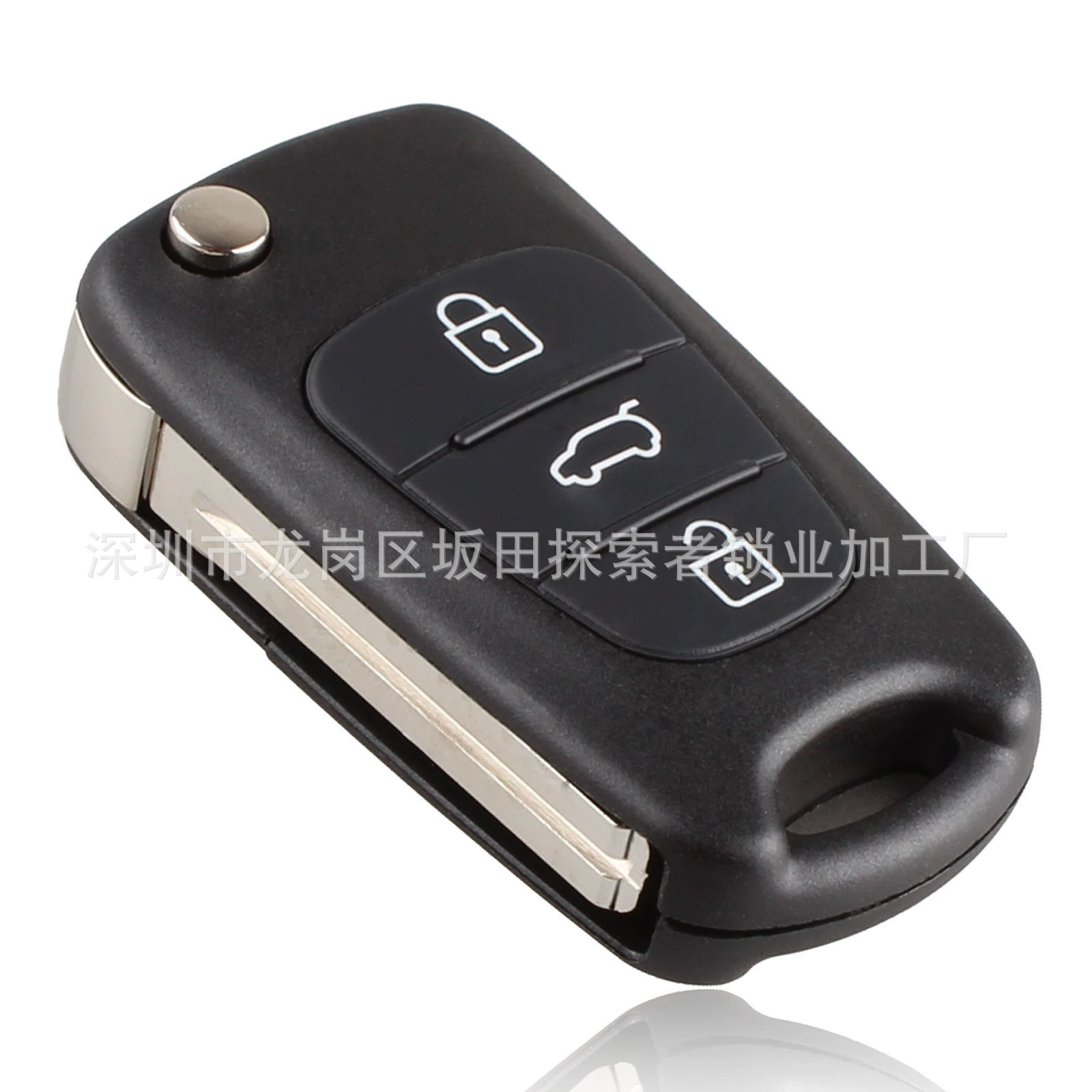 Подходит для 3-ключевого автомобильного ключа Hyundai Kia Shell SUV с рисунком в нижней крышке зародыша с отверстиями для винтов