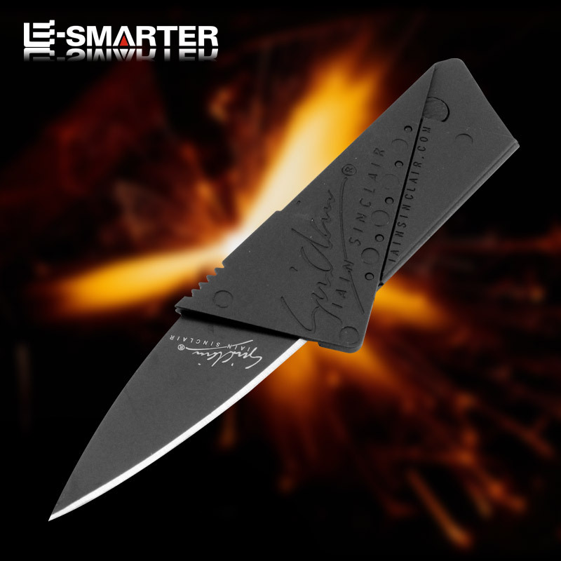 Cuchillo de tarjeta ultrafino cuchillo de fruta plegable al aire libre cuchillo plegable cuchillo de tarjeta de crédito precio de fábrica en stock