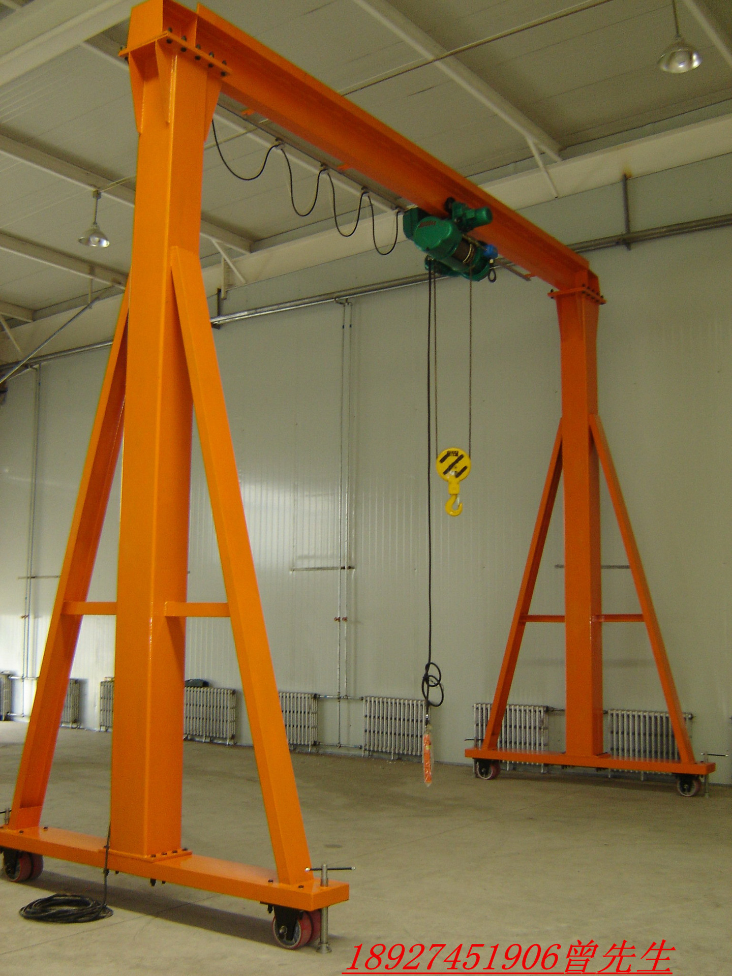 轻型安全移动升降龙门架 1-3吨电动葫芦龙门架 模具安装注塑换模