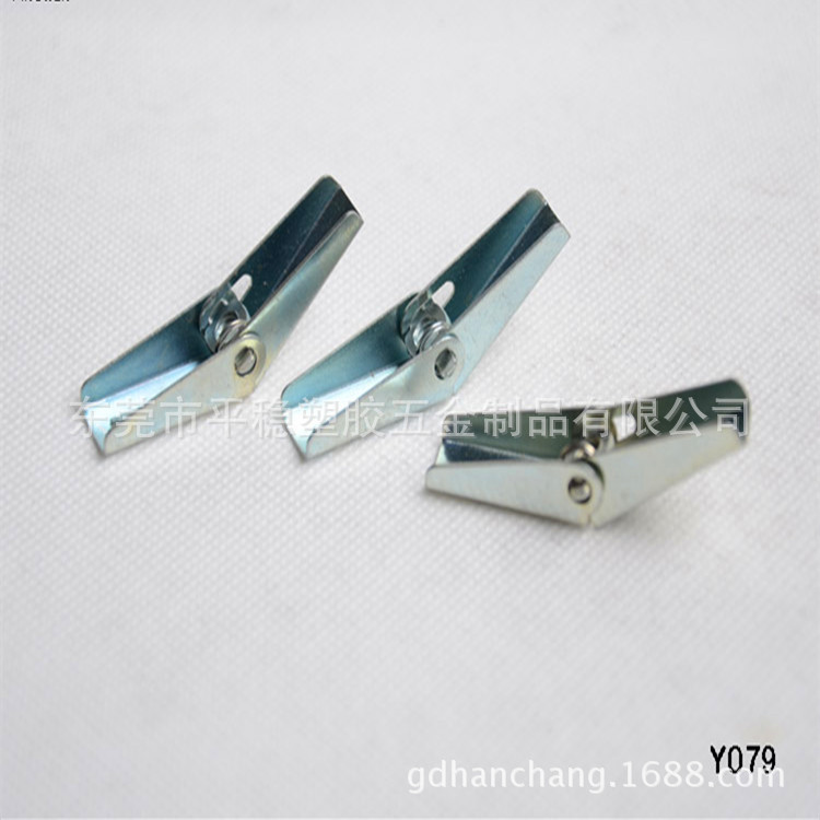 厂家大量批发伞型铁飞机夹膨胀螺丝 镀锌蝴蝶卡 飞机壁虎