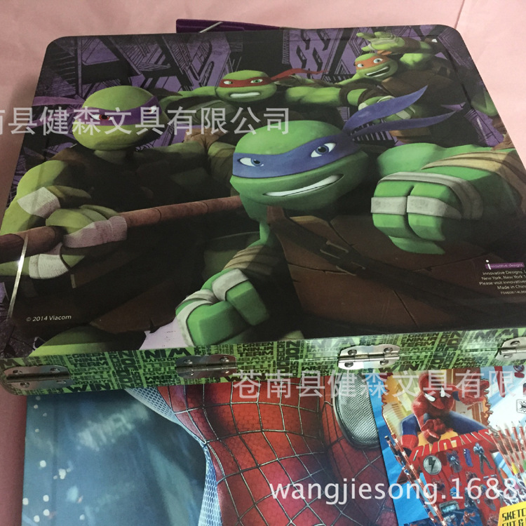 外贸学习文具盒 学生用马口铁学习文具盒 马口铁学习文具盒