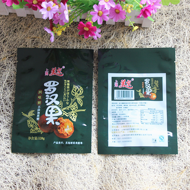 厂家订购 青果槟榔包装袋 铝箔复合连体站立食品袋 QS认证