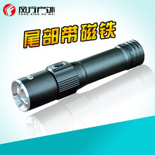 一件代发迷你强光手电筒Q5 LED18650充电带磁铁变焦家用工厂批发