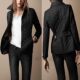 Wish popular AliExpress European and American fashion temperament lapel single-breasted slim-fit warm spinning cotton-padded jacket in stock