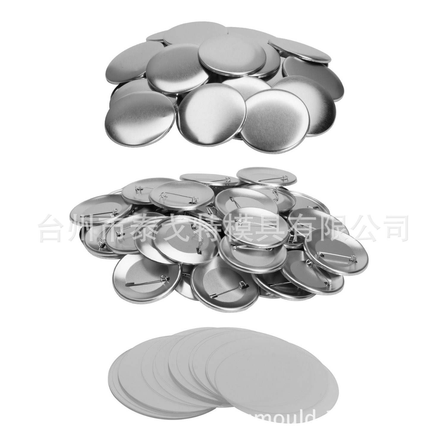 56mm insignia material al por mayor, 100 sets de lote, consumibles, insignia