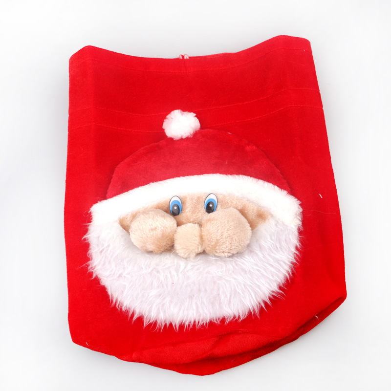Christmas decorations Christmas high-end gift bag Christmas gold velvet face gift bag_voghion.com