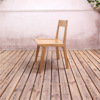 Scandinavian coffee highchair from natural wood for leisure