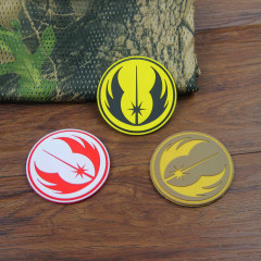 Factory Direct Sale Star Wars Jedi Knight High Quality Outdoor Washable PVC Magic Hook Backpack and Clothing Patch