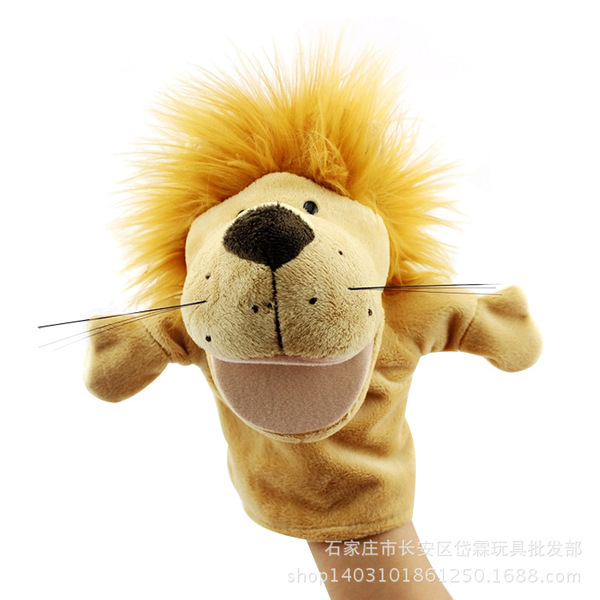 cartoon plush hand puppet