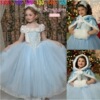 Small princess costume, evening dress, European style, “Frozen”, cosplay, children's clothing