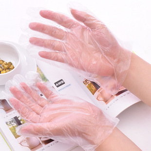 Disposable gloves 100 pcs, catering and food grade transparent, beauty and housework cleaning and hygiene gloves 50 pcs