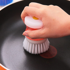 The Magic Pot Scrubber Multi-functional Cleaning Brush, Oil-Resistant Kitchen Pressure-Switch Pot Scrubber, Automatic Liquid Adding Kitchen Dish Brush
