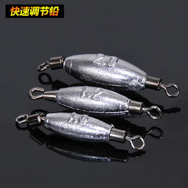 Aohu with pin lead pendant table fishing rock fishing two ends swivel lead pendant with lead pin