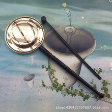 佛具法器道家用品直杆铛子高档铜制铛子纯铜长柄档子