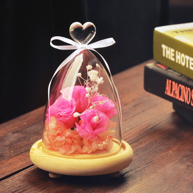 Mxmade vidrio creativo paisaje cubierta amor vidrio cubierta micro paisaje florero regalo especial