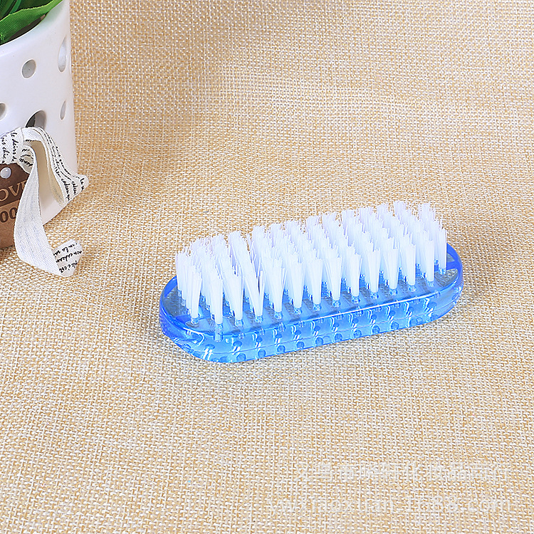 Cepillo de Limpieza para Uñas de Plástico Limpiador de Polvo de Manicura