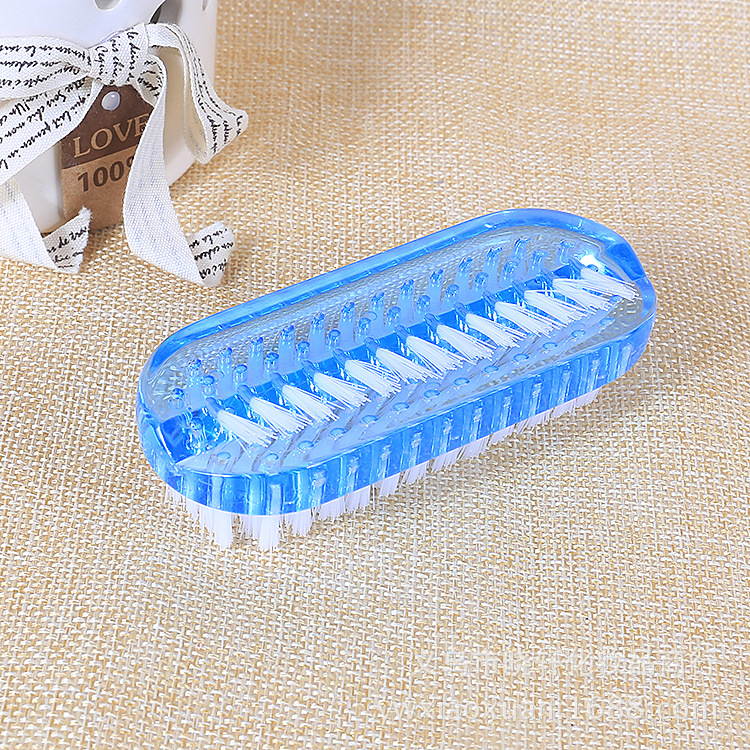 Cepillo de Limpieza para Uñas de Plástico Limpiador de Polvo de Manicura