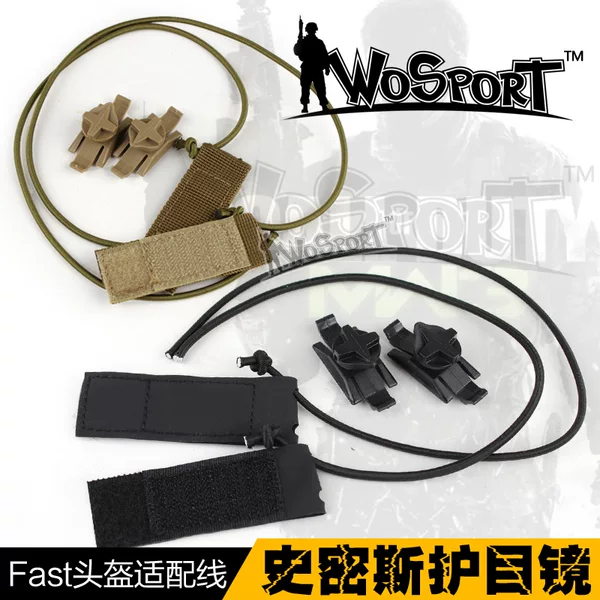 Wosport Factory Direct Sales Outdoor Cs Field Protection Smith Goggles Accessories Fast Helmet Adapter Cable
