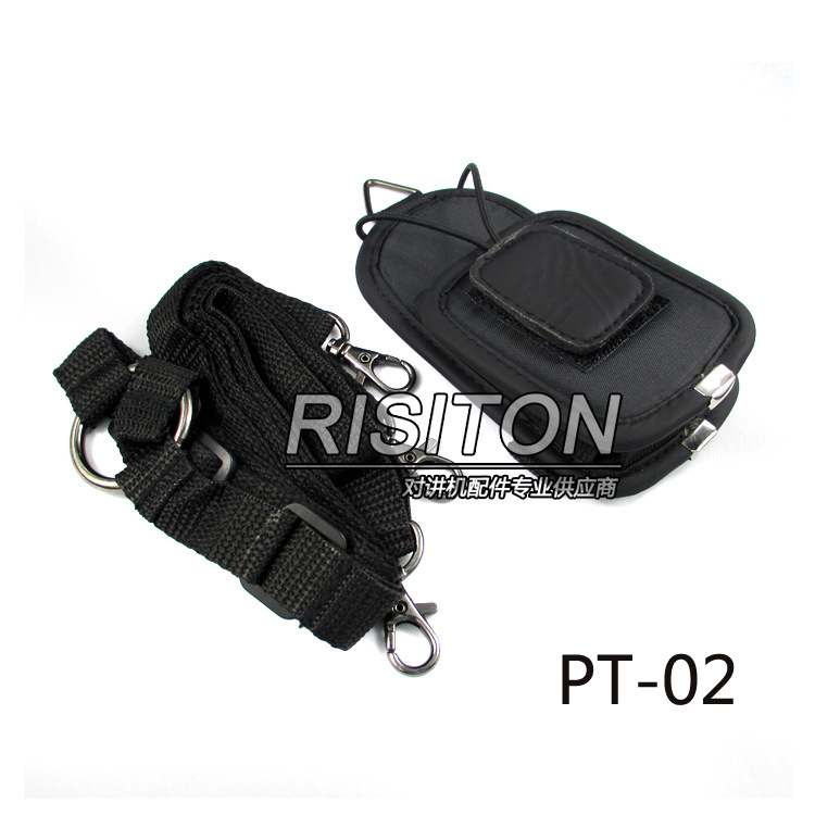 Cross-Border Walkie-Talkie Case with Adjustable Three-Point Strap, Compatible with Various Walkie-Talkies, Protective Case with Anti-Drop Protection