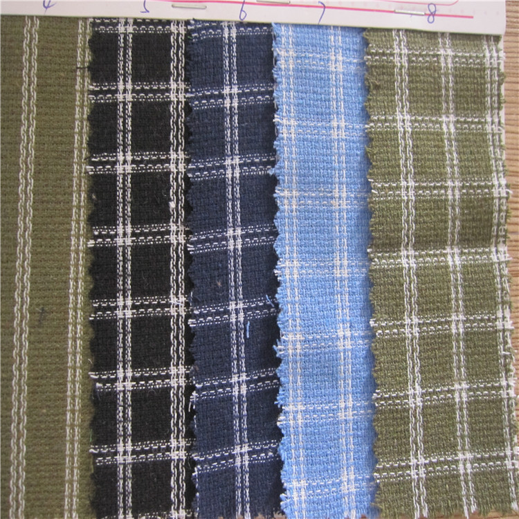 现货供应麻棉混纺 色织麻棉  春夏衬衫裙装麻棉条子面料