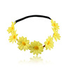 Brand elastic fresh headband solar-powered, hair accessory, flowered, boho style