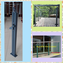 大量供应铝合金阳台玻璃护栏栏杆扶手立柱适应场合房地产开发商