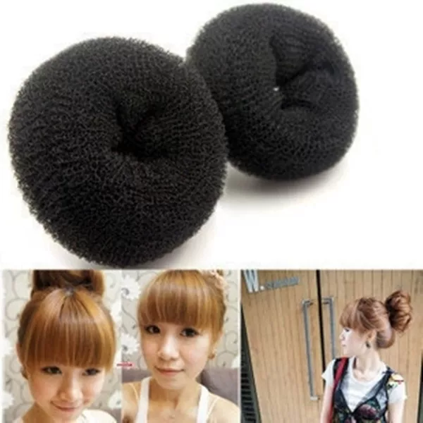 Korean hair accessories doughnut bob hair curler meatball hair hairdressing tool flower bud hair ring Princess head