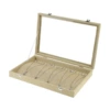 Necklace jewelry box linen