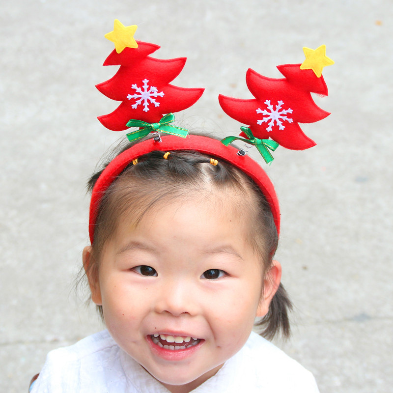 Kerstversiering kerstboomvorm hoofd gesp kerst hoofd gesp hoofd hoepel kindervakantie cadeau haar_voghion.com