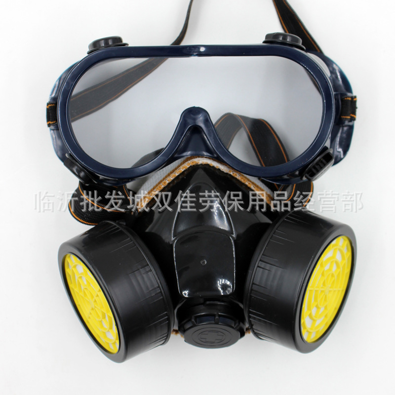 Anti-virus máscara de pintura en aerosol químico anti-formaldehído pesticida Anti-Virus máscara anti-polvo máscara con gafas ventas directas de la fábrica