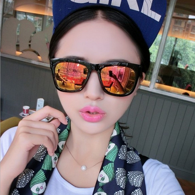 Модные трендовые светоотражающие солнцезащитные очки на солнечной энергии, 2023, в корейском стиле, подарок на день рождения