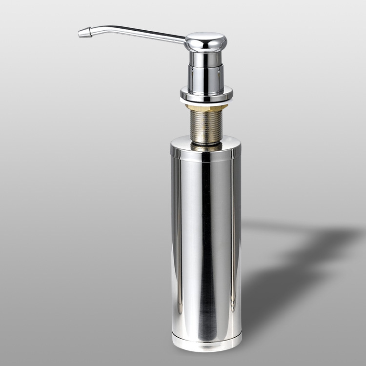 Dispensador de jabón líquido contenedor cocina detergente de acero inoxidable lavado teléfono 04 fregadero caja de jabón