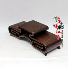 红木工艺品黑枝木印章底座小号书卷机底座摆件红木装饰品底座加工