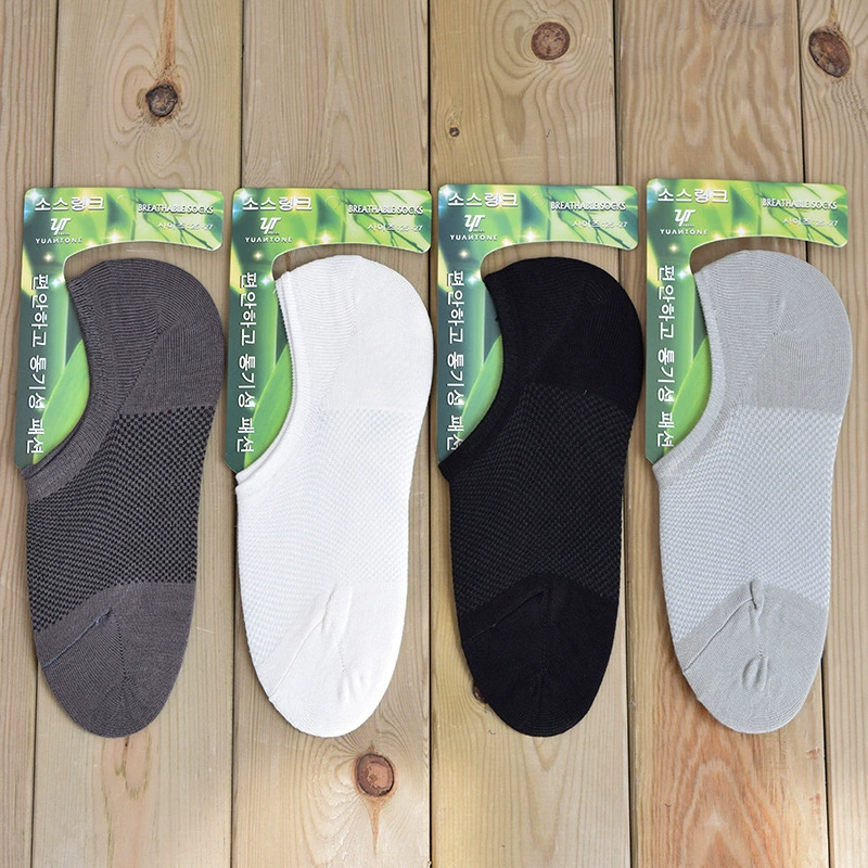 Корейские Повседневные носки-лодочки из сетки из бамбукового волокна, летние новые мужские носки, мужские невидимые носки, оптовая продажа с фабрики