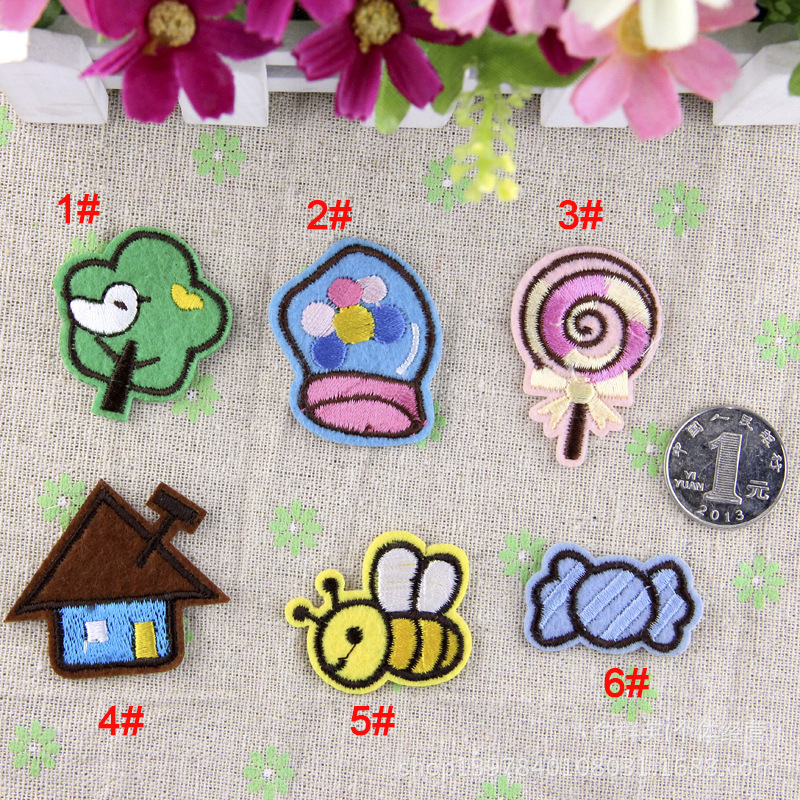diy刺绣贴电脑绣花贴时尚衣服补丁贴服装辅料批发儿童卡通徽章