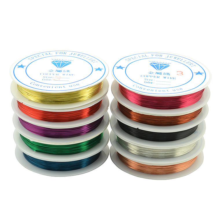 Multi-specification copper wire metal wire color shaping line DIY handmade jewelry line bead lead bow line Multi-specification copper wire metal wire color shaping line DIY handmade jewelry line bead lead bow line