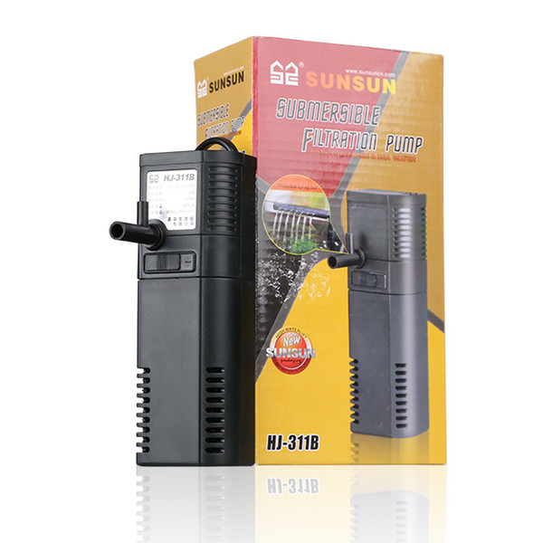 Fish tank aquarium filter three-in-one internal filter…
