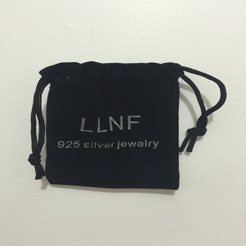 黑色绒布袋 首饰包装袋 饰品束口袋 包装袋 礼品绒布袋厂家