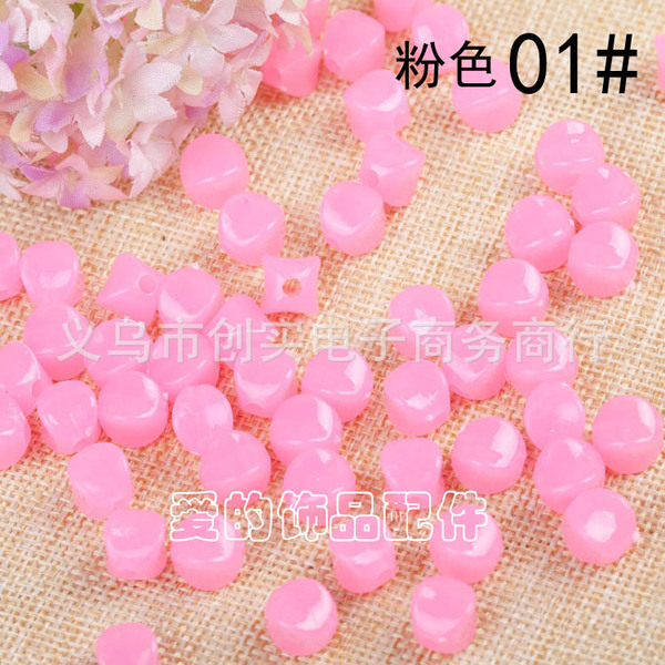 Jelly four -corner pearl beads DIY beaded beads wholesale pumping…