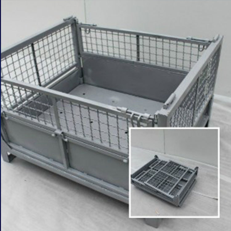 东重型仓储笼周转箱金属周转箱铁网箱物流铁皮箱仓储框车间周转框