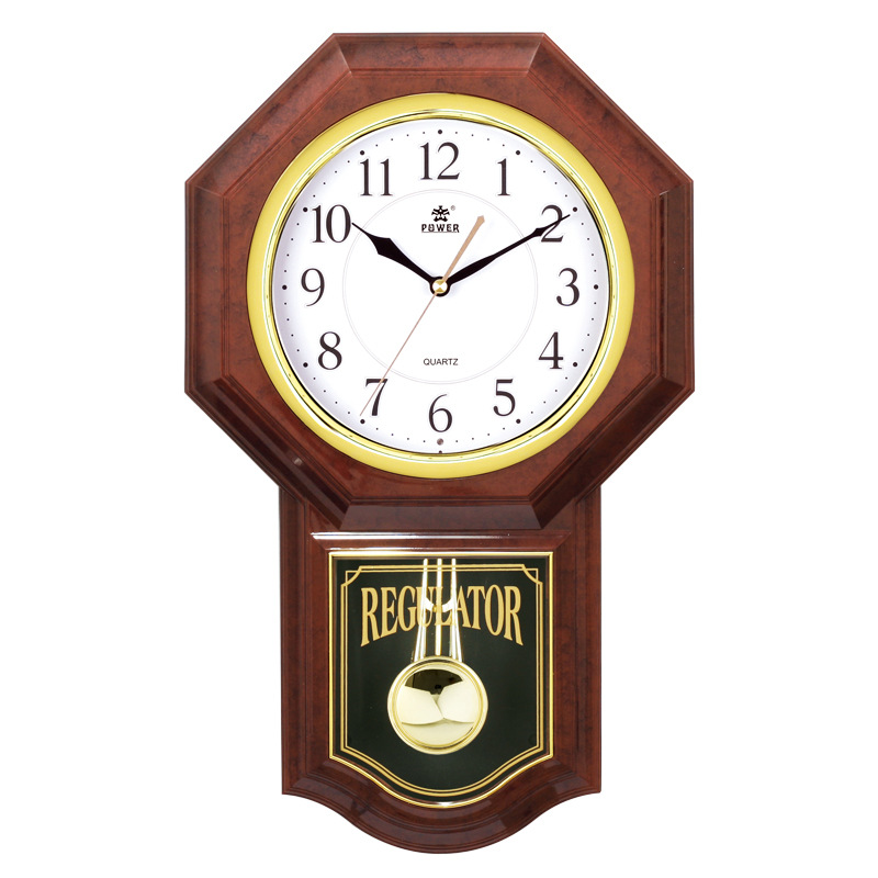 POWER Overlord mudo Reloj de pared de música reloj de péndulo salón chismes feng shui retro nostálgico reloj decorativo 6119
