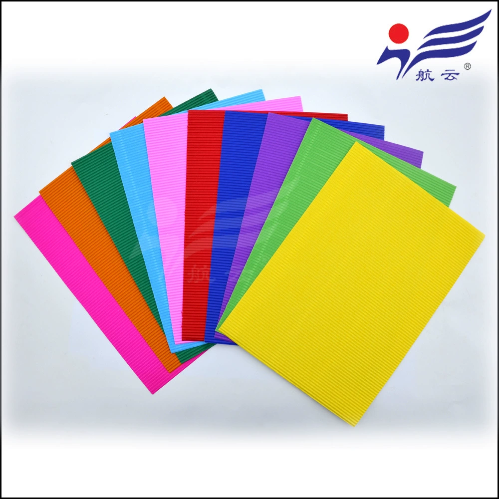 Яркий цвет искусство цвет двойной клей гофрированная бумага Дети DIY ручной работы Многоцветный арт A4 гофрированная бумага ручной работы бумажная упаковка