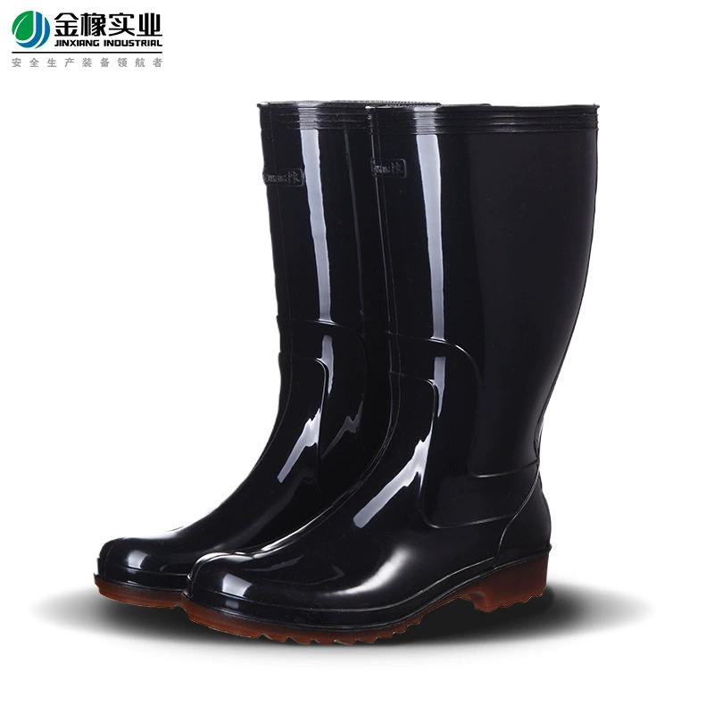 Резиновые сапоги из ПВХ Gold Oak 006, женские резиновые сапоги средней и высокой трубки, кухонная нескользящая обувь для воды, уличные повседневные непромокаемые резиновые сапоги